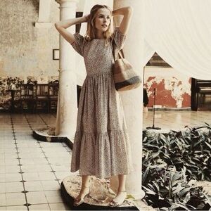 Doen Dune Tiered Midi Dress - NWT